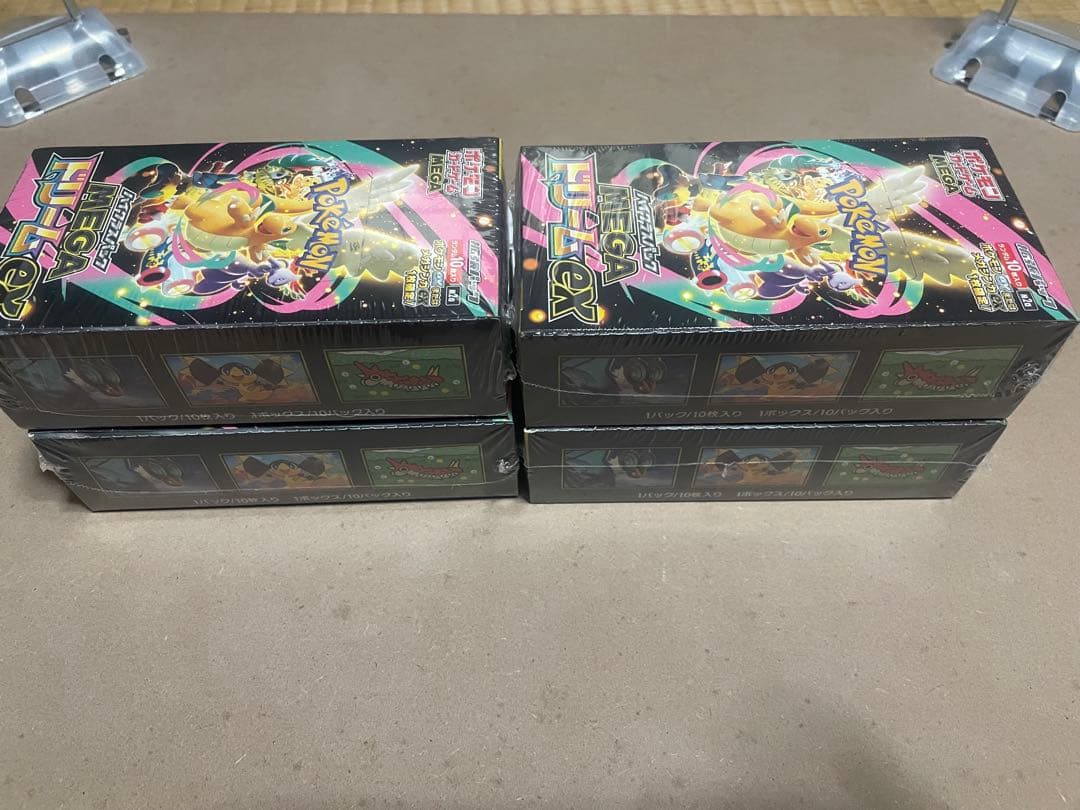 ポケモンカード メガドリームex 4BOX 。新品未開封 シュリンク付き