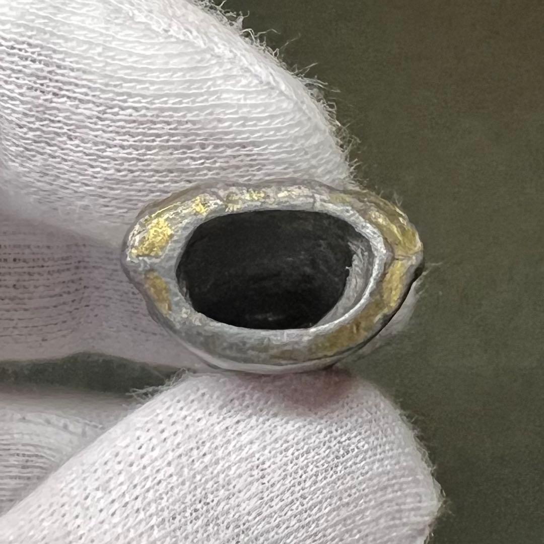 ◎古道具 庵々◎江戸時代後期 古銅製 恵比寿像 懐中仏◎神像豆仏鍍金痕有中空鋳造