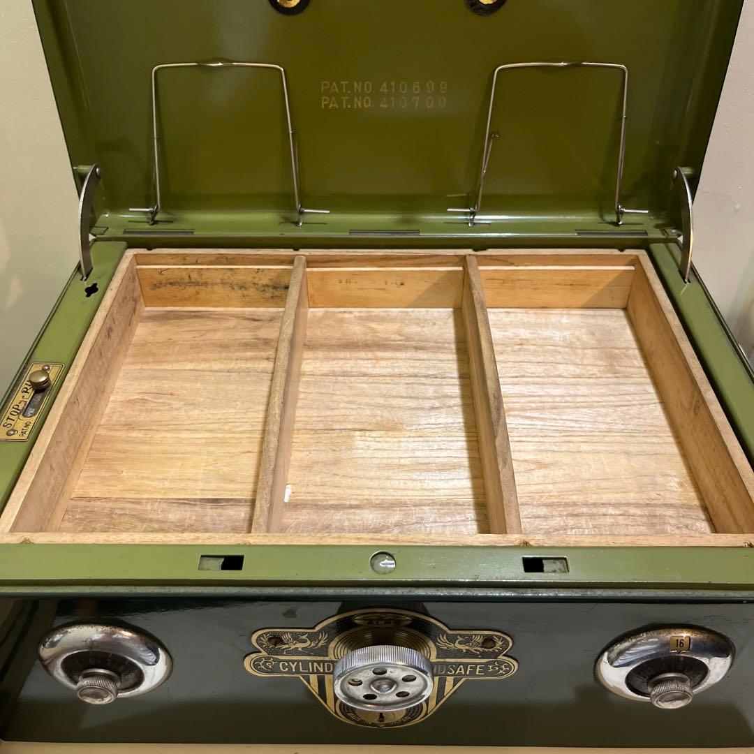 ALPS 手提げ金庫 昭和レトロ アンティーク 鍵あり