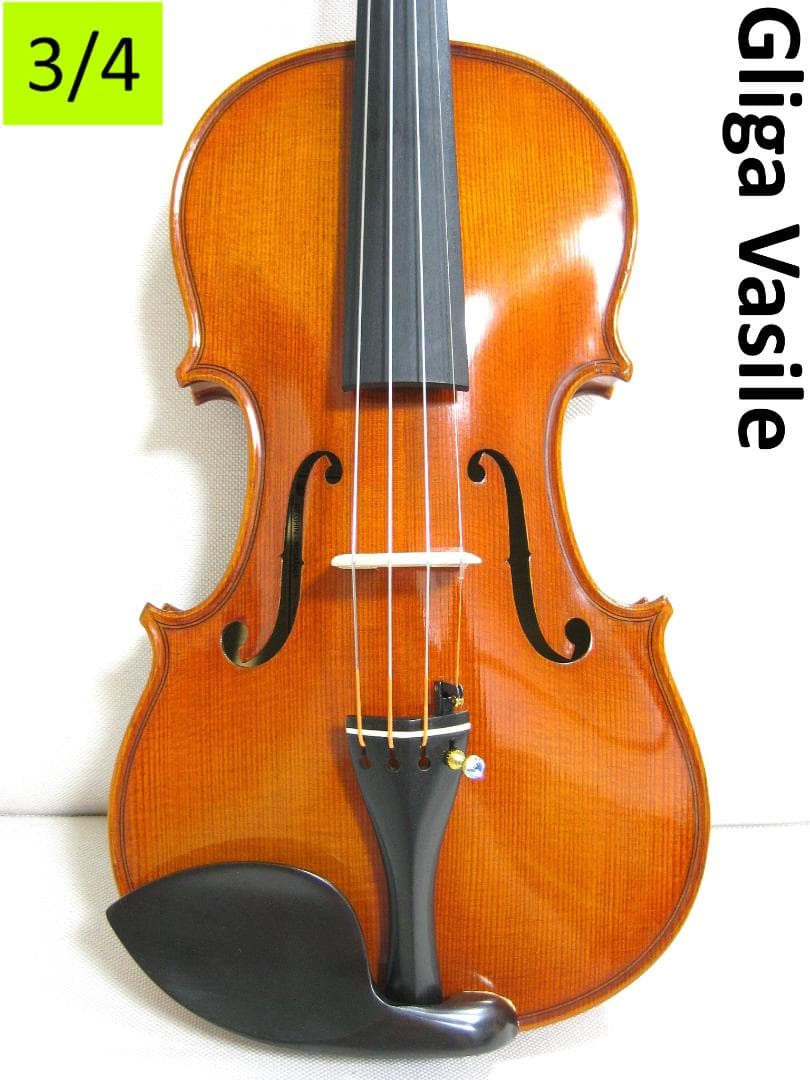 【極虎杢1枚板3/4】 Gliga Vasile Extra バイオリン セット