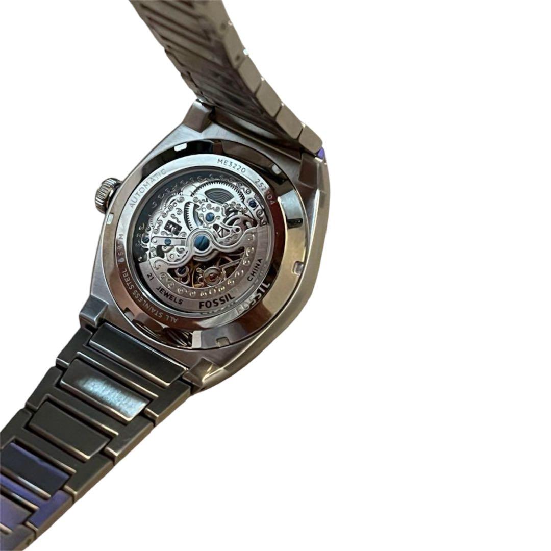 フォッシル　自動巻き　腕時計　ステンレス