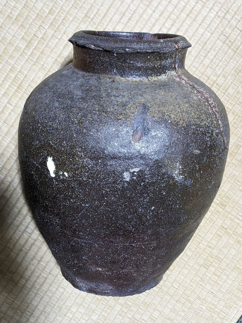 ♦古丹波 焼締め壺 穴窯時代 室町時代〜桃山時代 花器 古美術品 骨董品