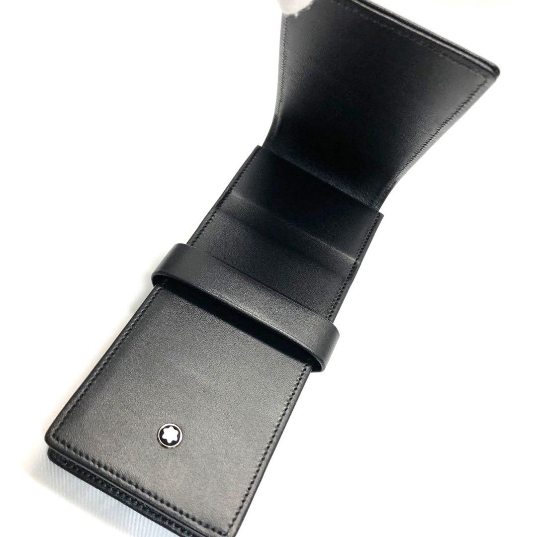 【美品✨】　MONTBLANCモンブラン　ペンケース　3本用　ブラック　レザー