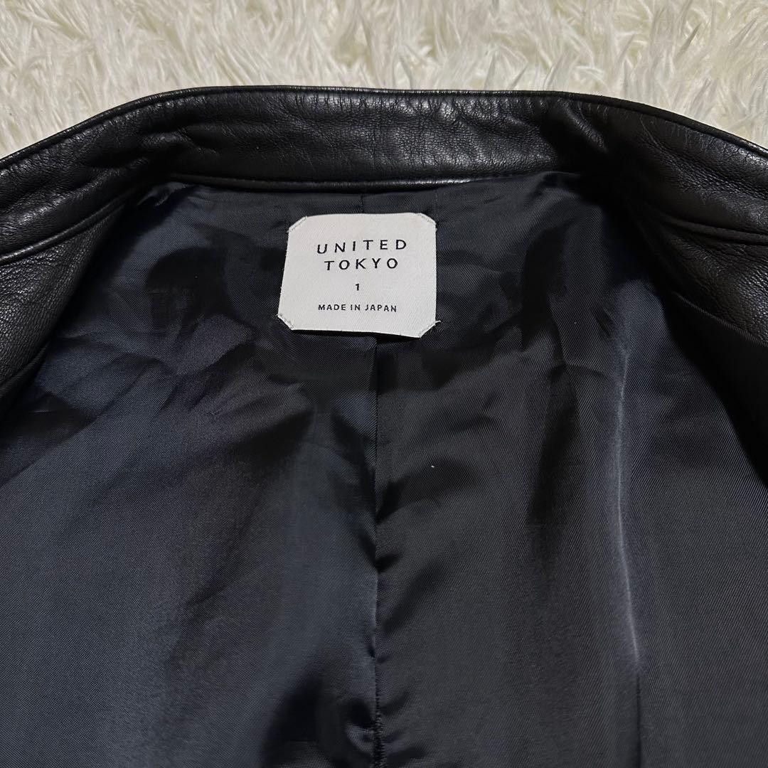 希少 レザー ライダース ジャケット 羊革 M