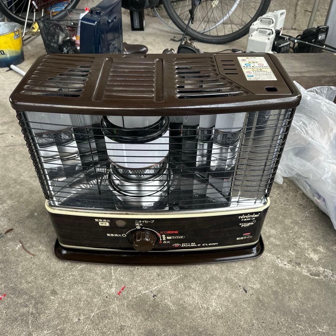 コンパクト石油ストーブ ブラウン