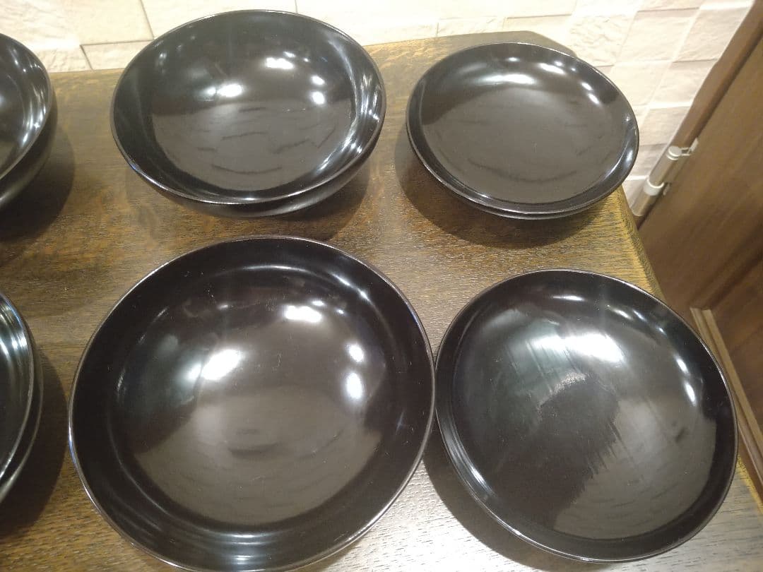 金箔装飾の黒漆塗りお椀4個セット