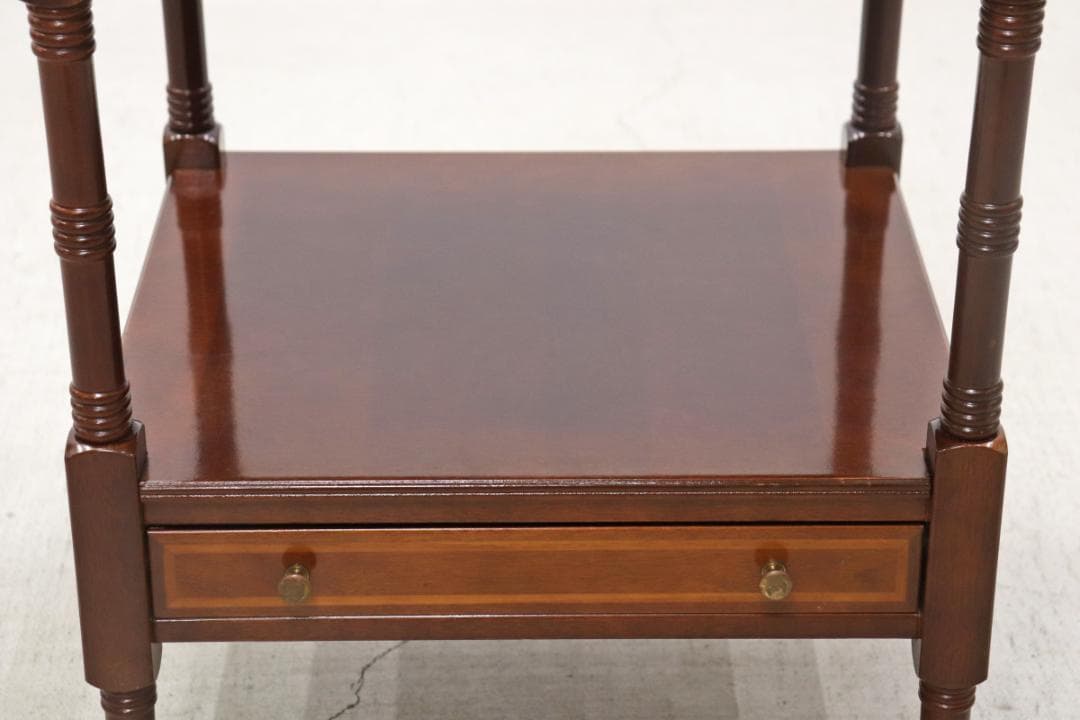 U.S. アメリカ ボンベイ サイドテーブル ラック ベッドサイド ヴィンテージ