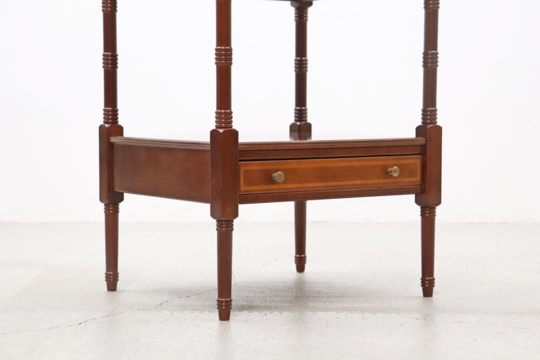 U.S. アメリカ ボンベイ サイドテーブル ラック ベッドサイド ヴィンテージ