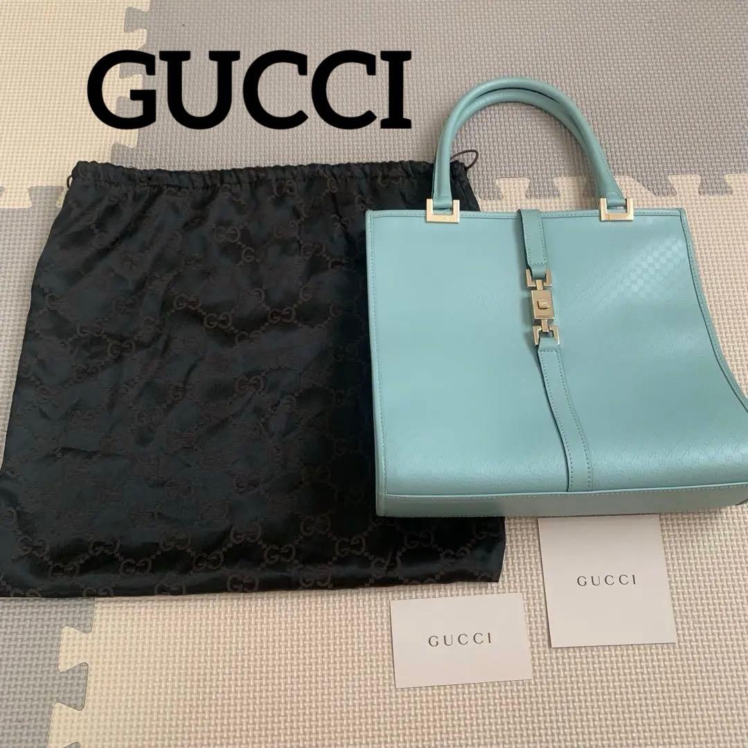 GUCCI グッチ ジャッキー マイクロGG柄 トートバッグ ハンドバッグ