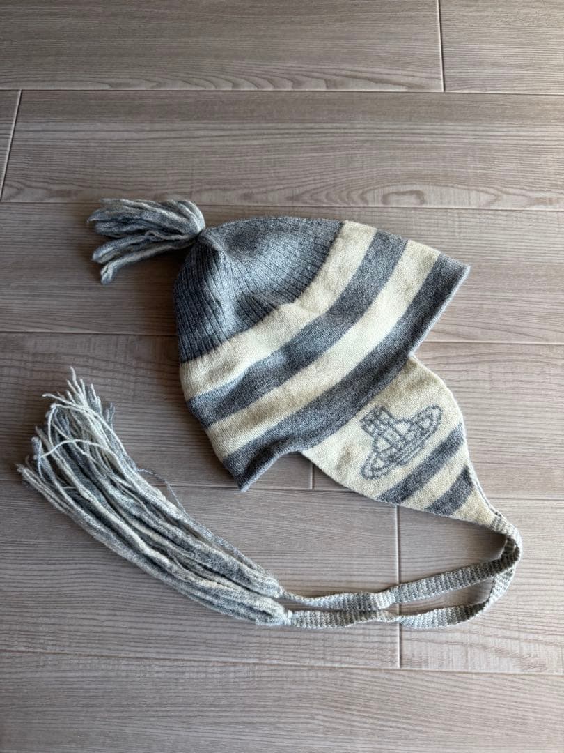 【希少】Vivienne Westwood ニット帽 グレー