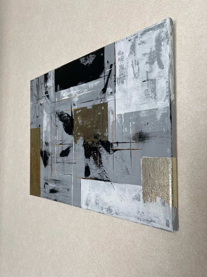 インテリア/和風/禅/絵画/アート/抽象画/モダン/ホテル/ホワイト/ゴールド