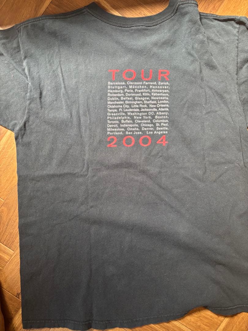 エリッククラプトン　バンドTシャツ フェードTシャツ　2000年代ツアーT