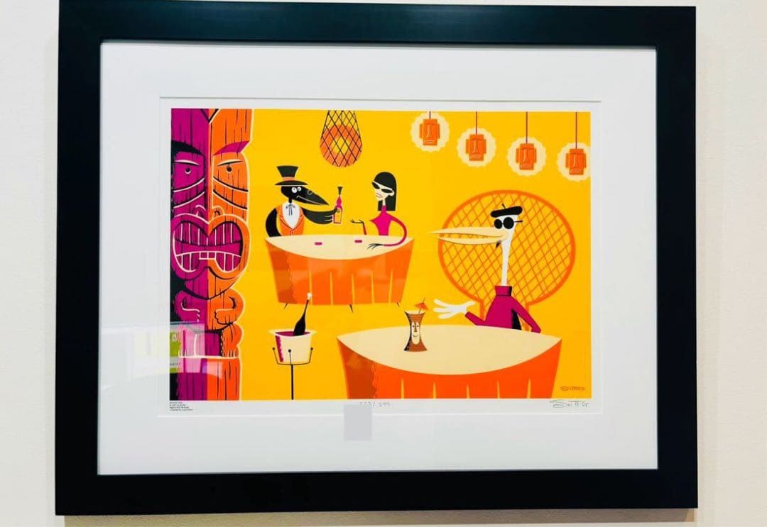 SHAG　シャグ　シルクスクリーン　額入　直筆サイン　ナンバリング　アート