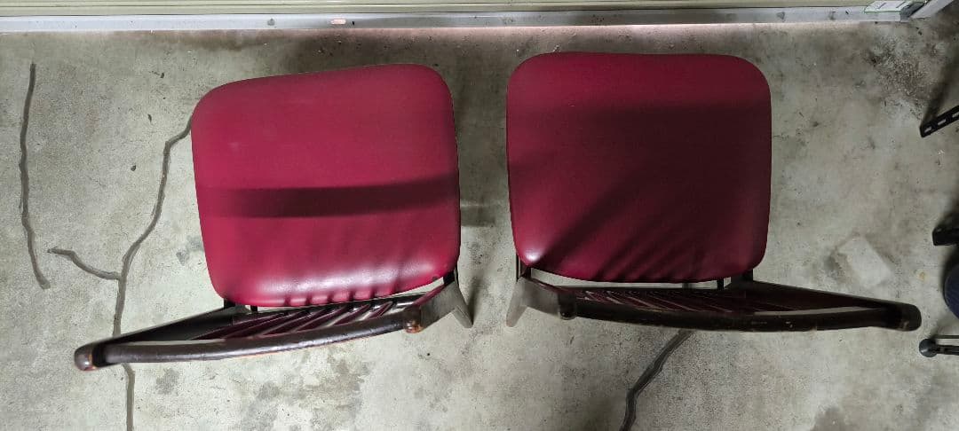 オールドカリモク ダイニングチェア 2脚セット 椅子 木製 ヴィンテージ