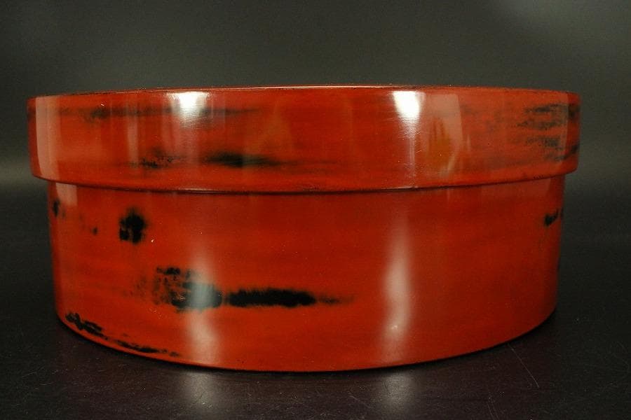 煎茶 根来 塗 茶櫃 旧家蔵出 送料無料(P118)