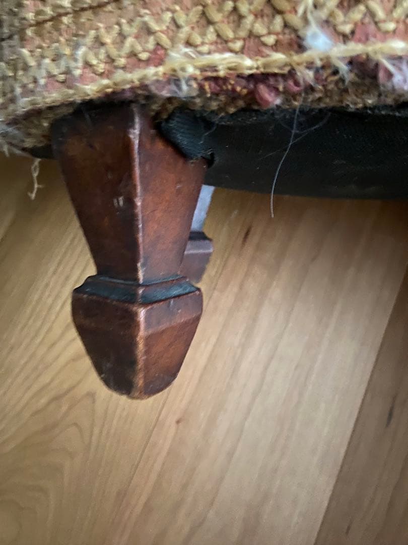 バティさま専用　プチポワン　フランス　アンティーク　フットスツール　オットマン