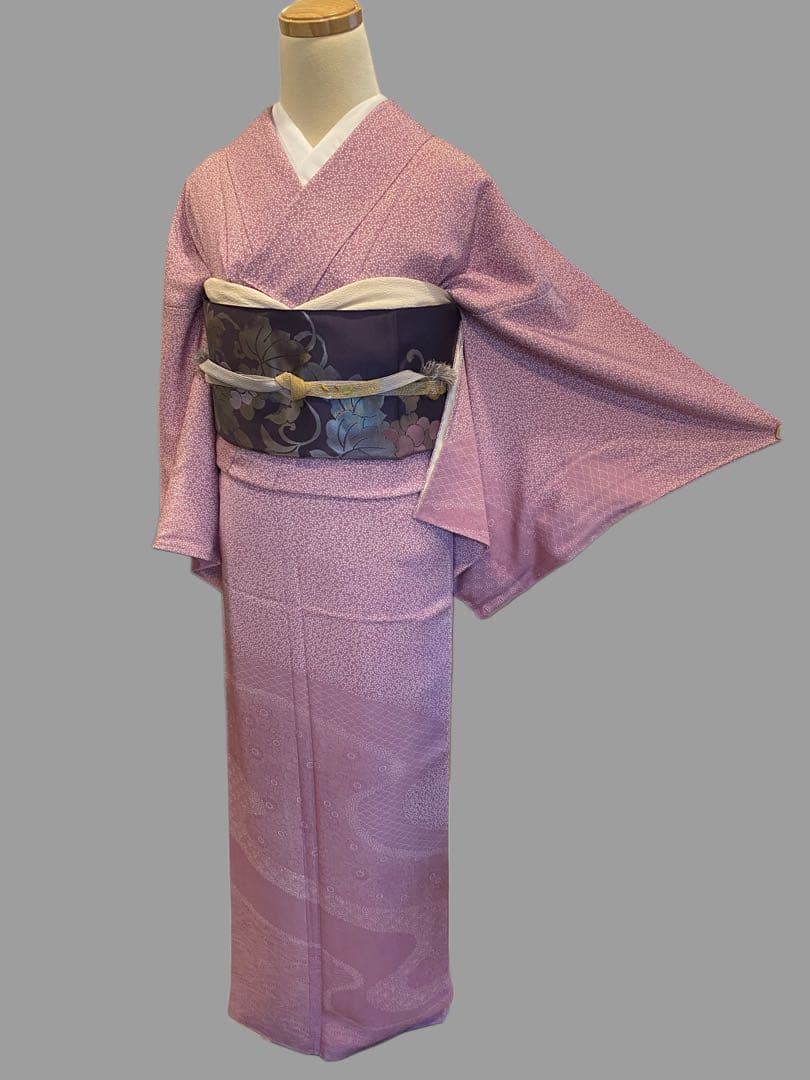 江戸小紋　小花流水文様　付け下げ訪問着　卒業式　入学式　お茶会　お出かけに！