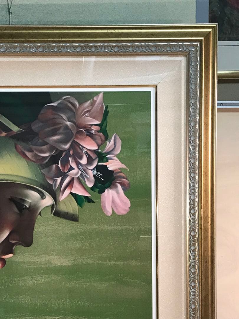 マーティロ・マヌキアン　「春」　シルクスクリーン　直筆サイン・エディション有り