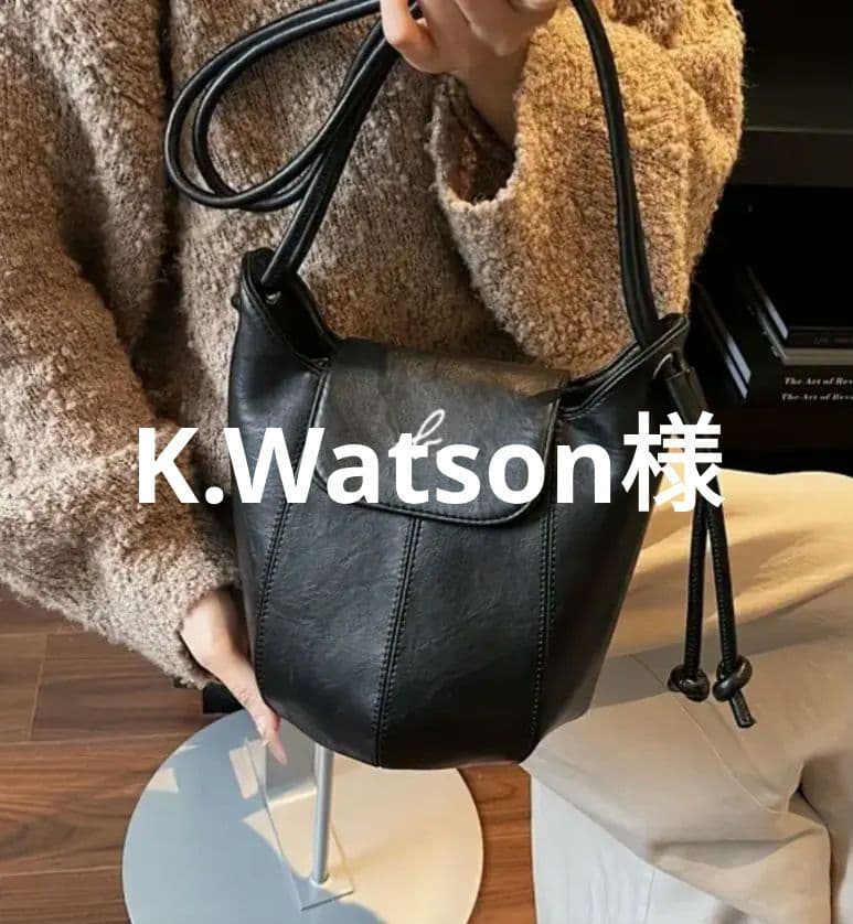 K.Watson様　新品　Agnes b ブラック　ショルダーバッグ