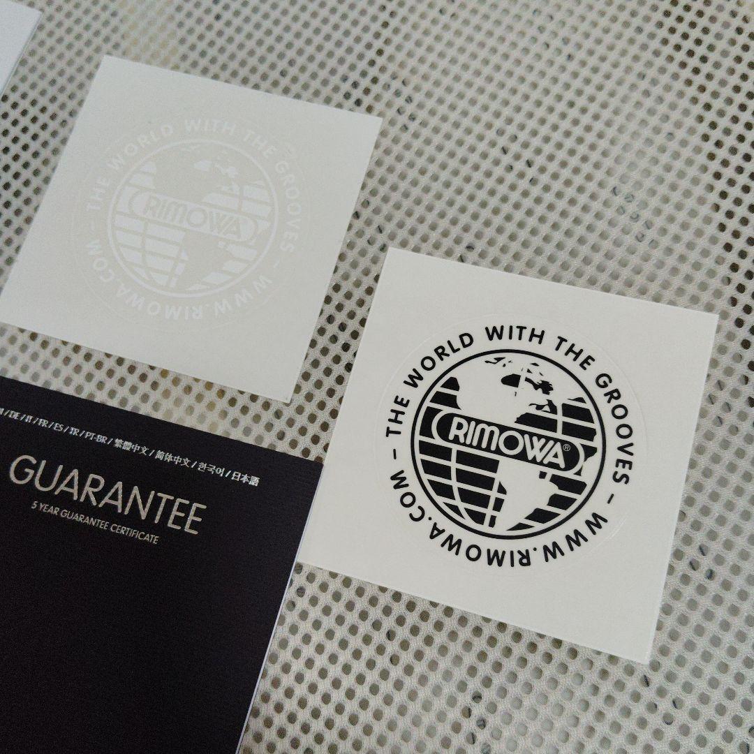 RIMOWAサルサエアー91リットル　ネイビー廃盤品　シール、ベルト付き