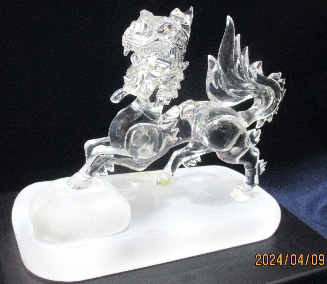 四神百虎　水晶　美術工芸品　証明書付き　風水　伝統工芸品　山梨県水晶美術彫刻