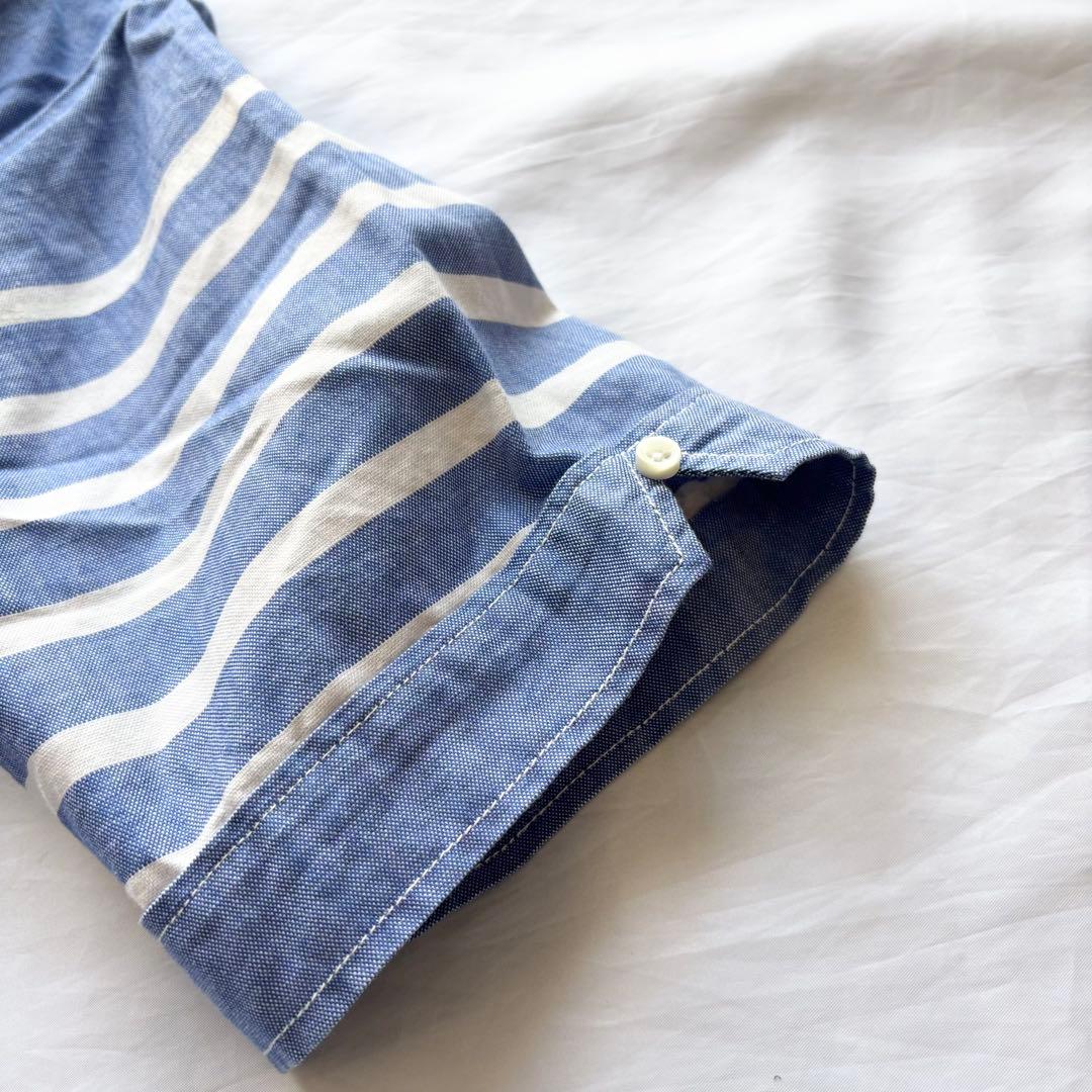 【極美品】45R スーピマオックスの908オーシャンボタンダウンバスクプル