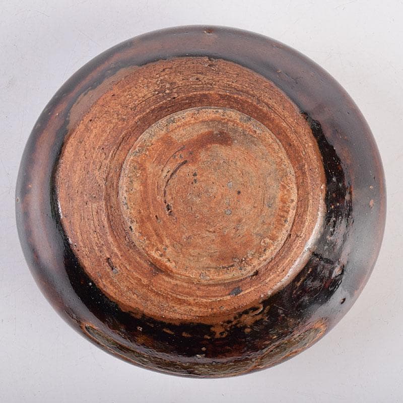 茶道具　瀬戸焼　古瀬戸天目茶碗　仕覆付　龍光極め箱　C　R8926