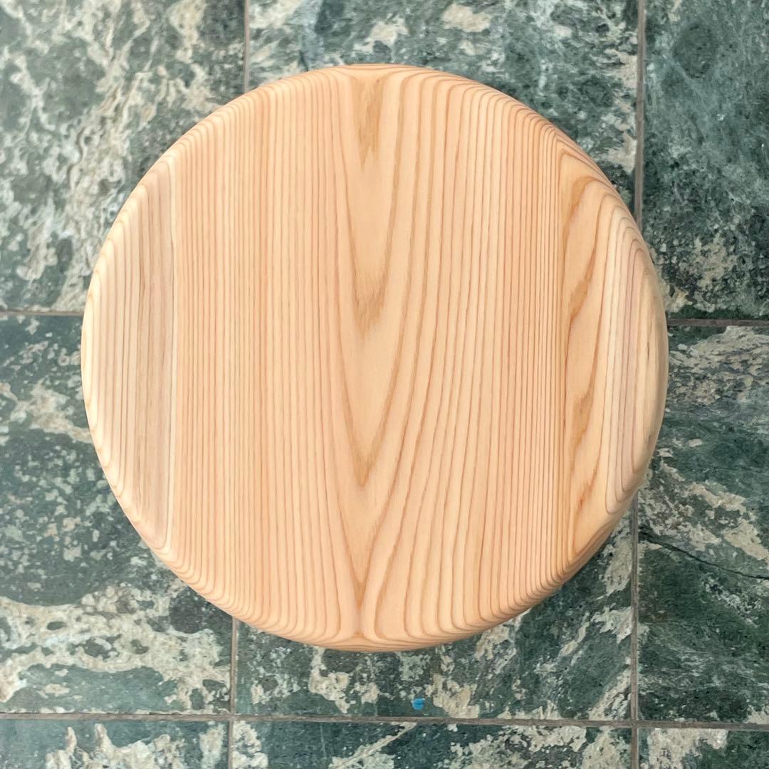 専用出品　国産ひのき　木製スツール　丸椅子　カウンターチェアー