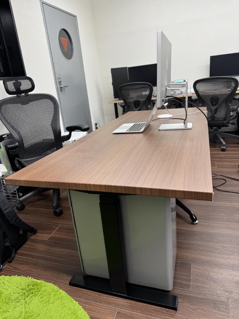 【KANADEMONO】THE TABLE スマート電動昇降脚（ブラック）