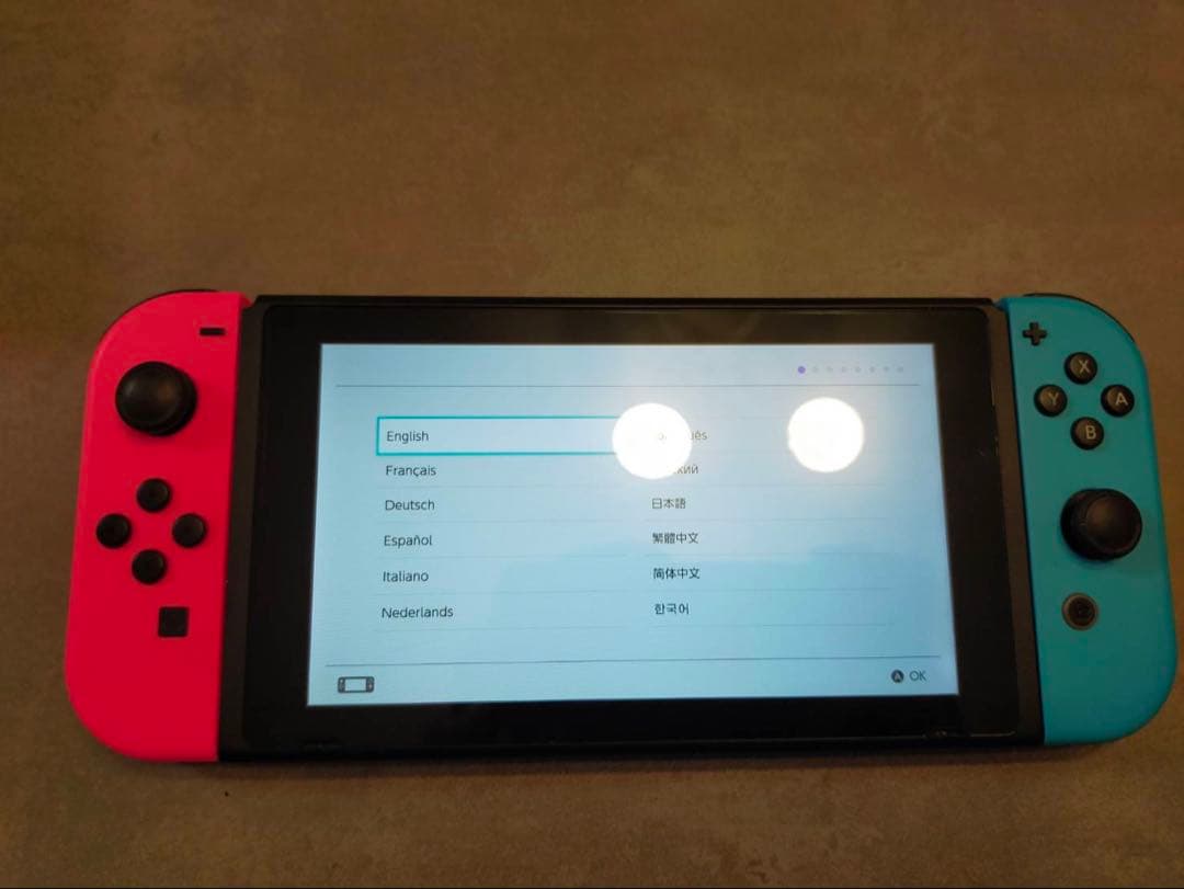 Nintendo Switchネオンレッド／ネオンブルー 付属品一式 動作確認済