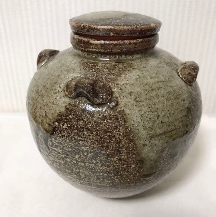 信楽焼  茶壷  骨董品  アンティーク  茶壺