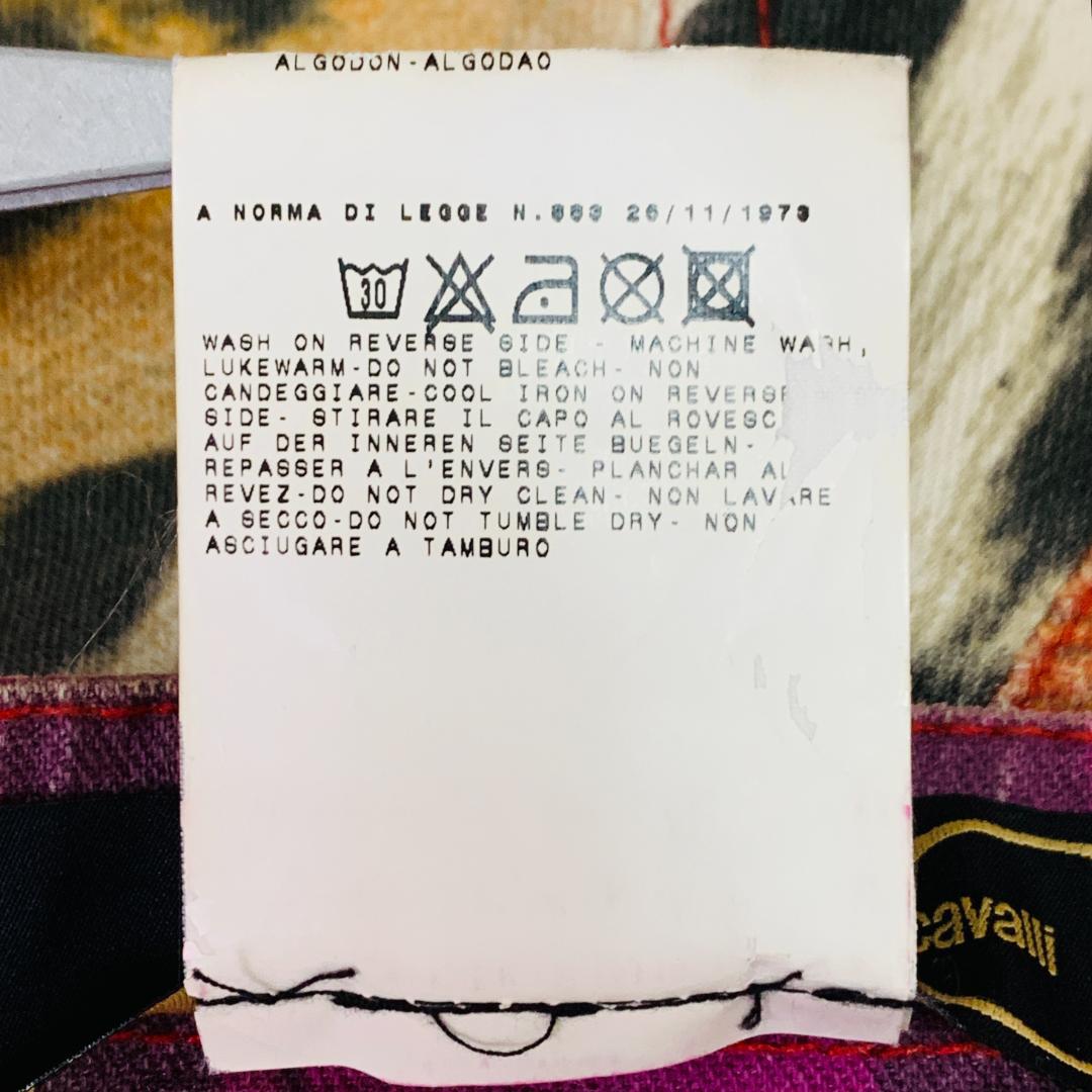 美品 JUST Cavalli レオパード柄 フレア M イタリア製 上品