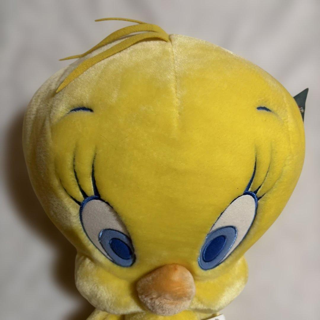 ルーニーテューンズ トゥイーティー 特大 ぬいぐるみ タグ付き レトロ