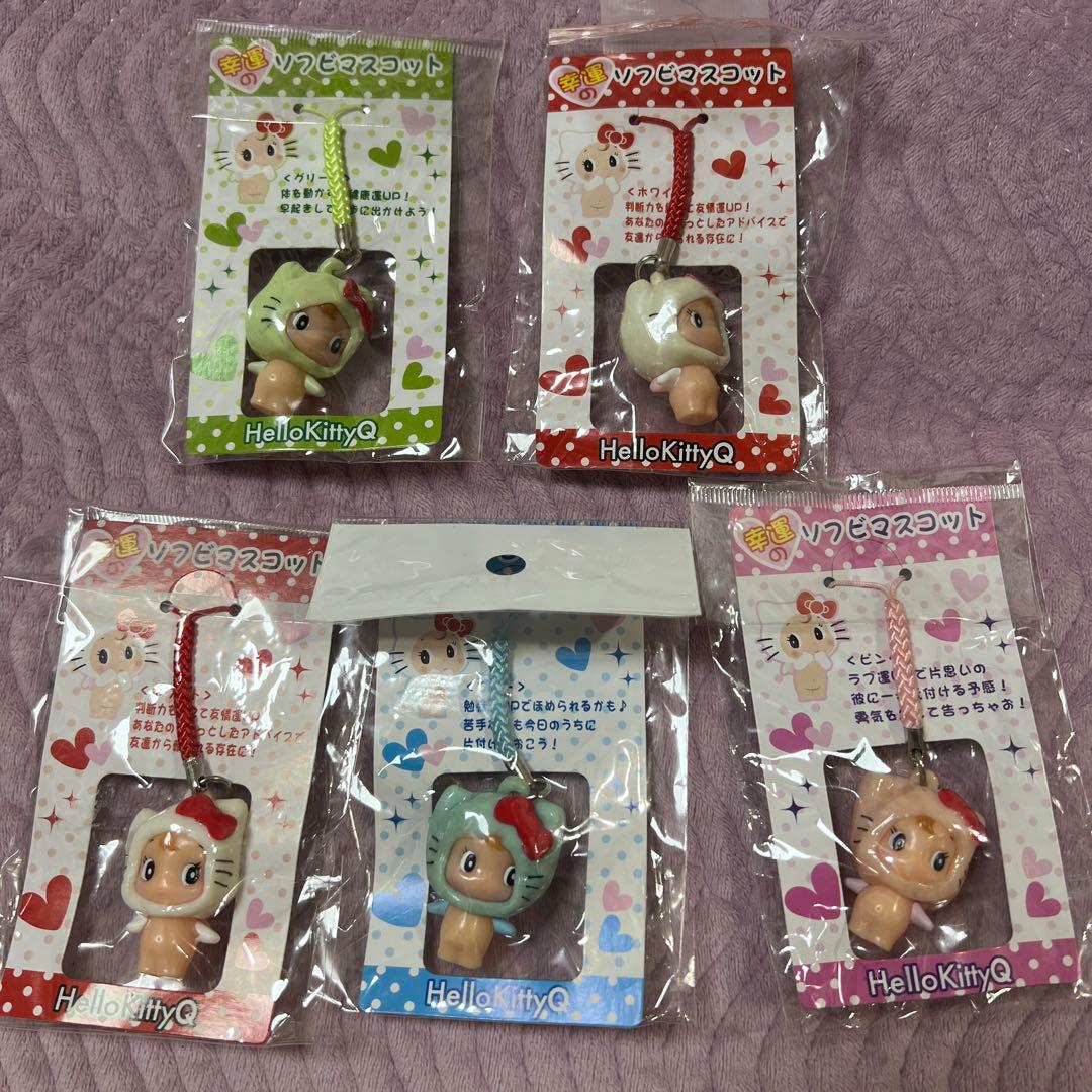 ハローキティ＆サンリオキャラクター ストラップ 5個セット