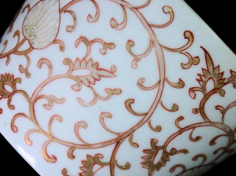 古伊万里　金襴手　金唐草の図　大振蕎麦猪口　E777AS-fbsc