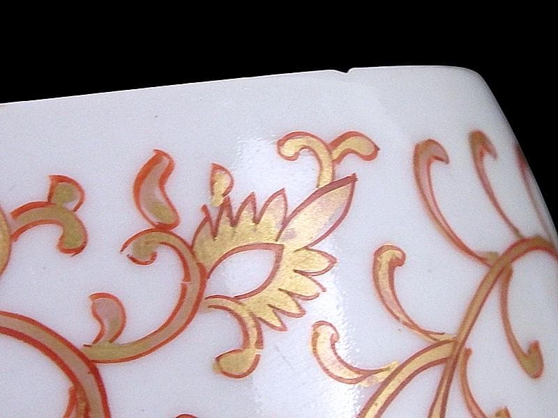 古伊万里　金襴手　金唐草の図　大振蕎麦猪口　E777AS-fbsc