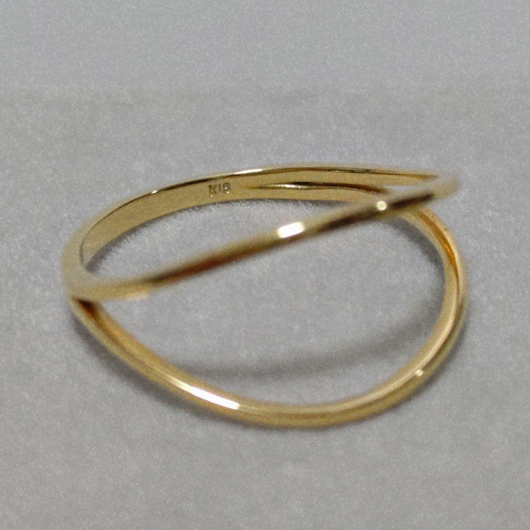 メザンジュ銀座リム K18YG 9.5号 ダブルアームリング