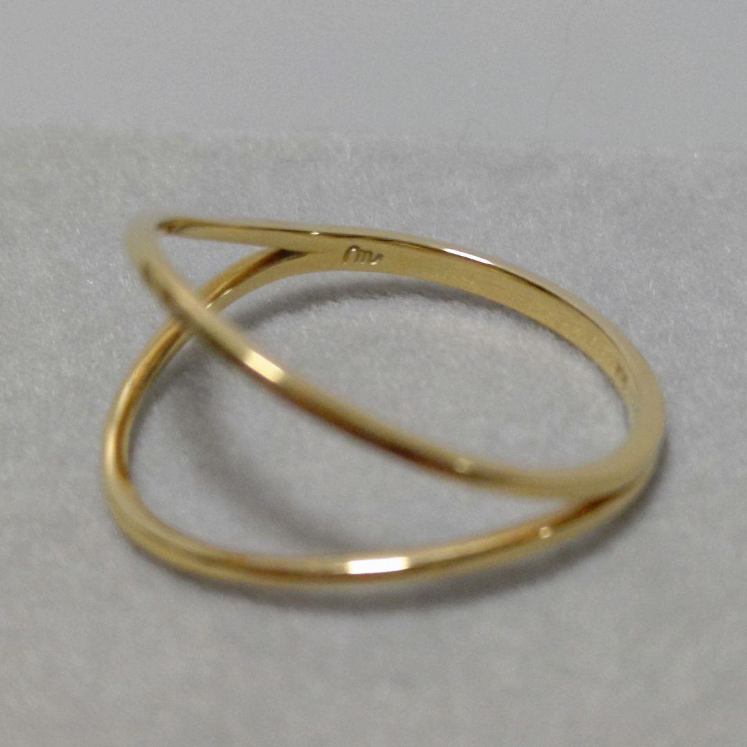 メザンジュ銀座リム K18YG 9.5号 ダブルアームリング