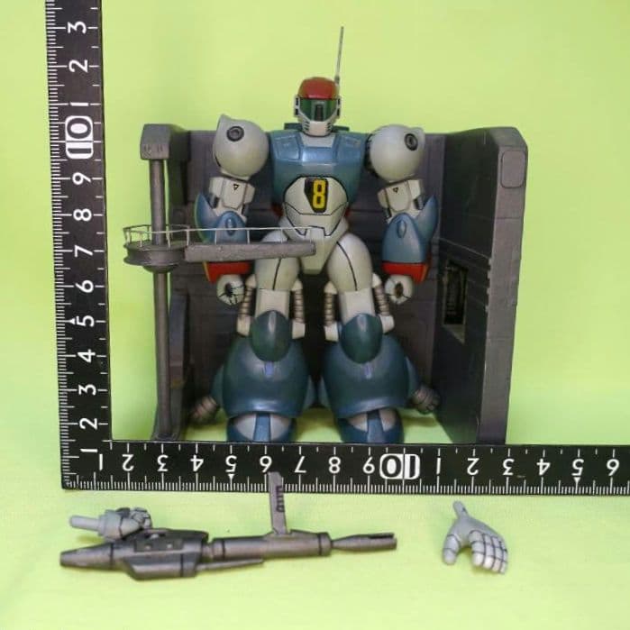 【全塗装完成品】1/144　ラウンド・バーニアン・バイファム ／整備ハンガー付