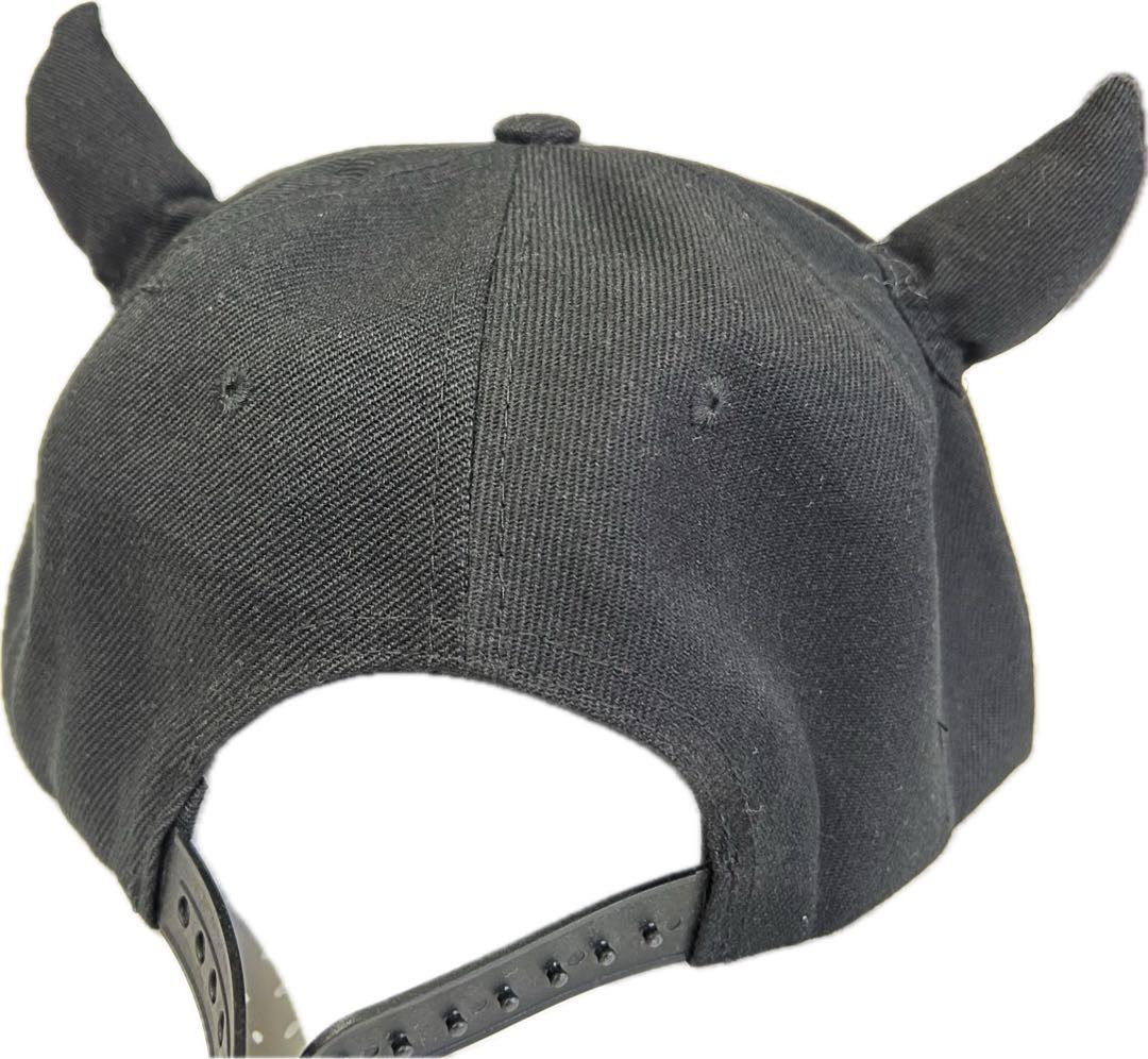 ピラフ星人仮装が出来る　キャップ　黒　耳付き　ツノち付き　3個セット！