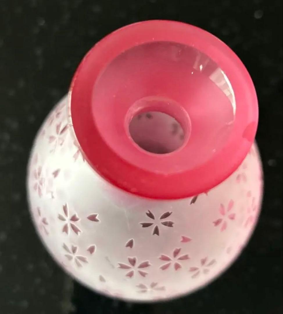 作品)サンドブラストさくら桜模様　徳利とっくり