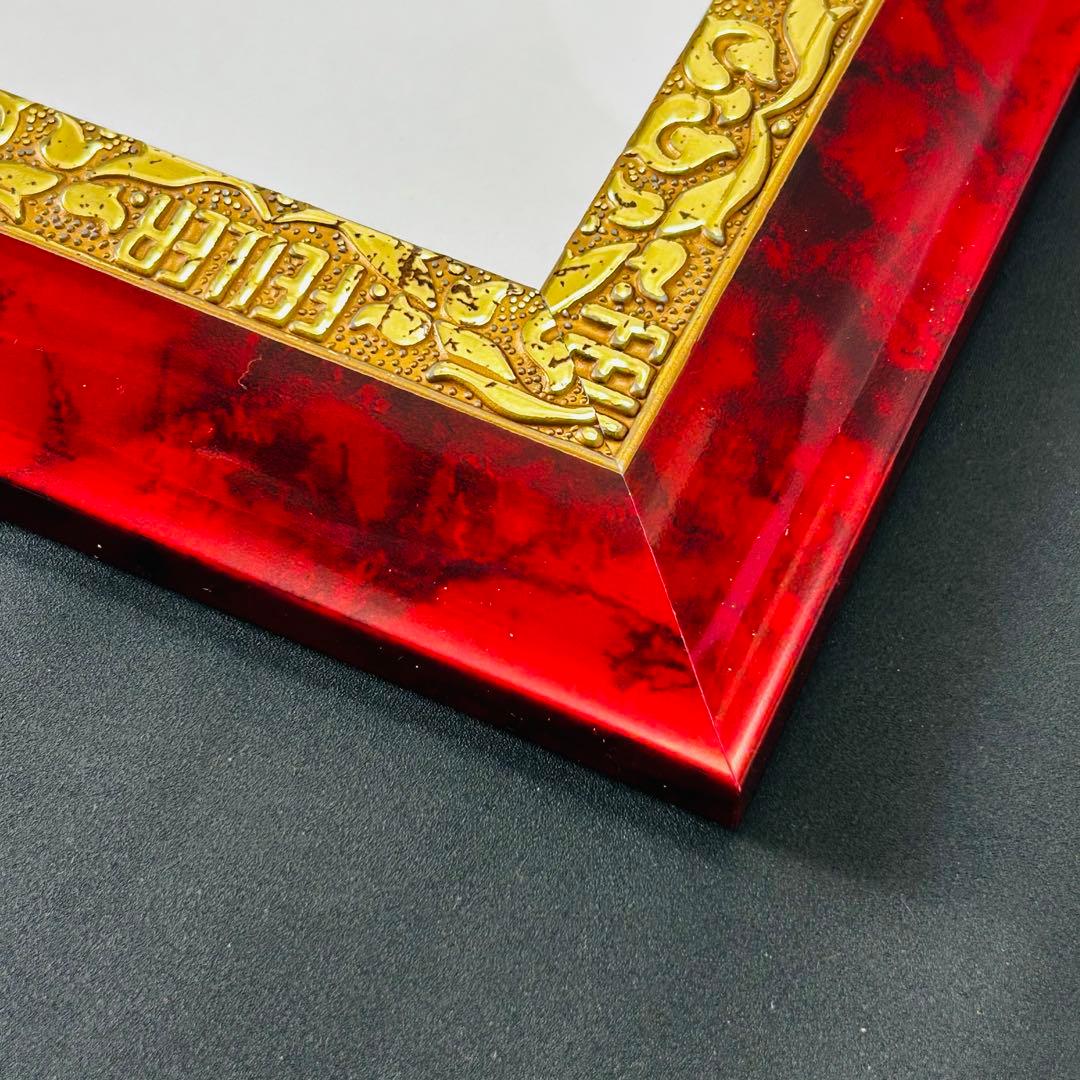 FEILER フェイラー 額縁 ハンカチ ゴールドフレーム　レトロ　レア