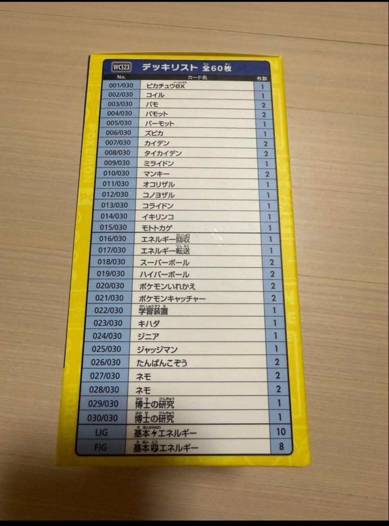 【未開封　ポケセン産】ポケモンワールドチャンピオンシップ2023