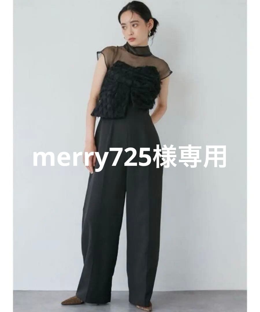 ＊試着のみ美品＊LADYカットジャガードベアパンツドレス