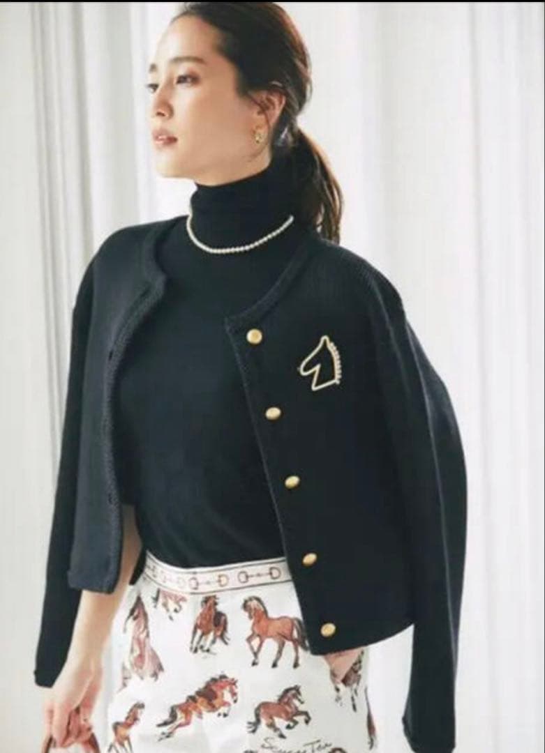 完売 セブンテン seventen ホースブローチ お馬さん ブローチ パール