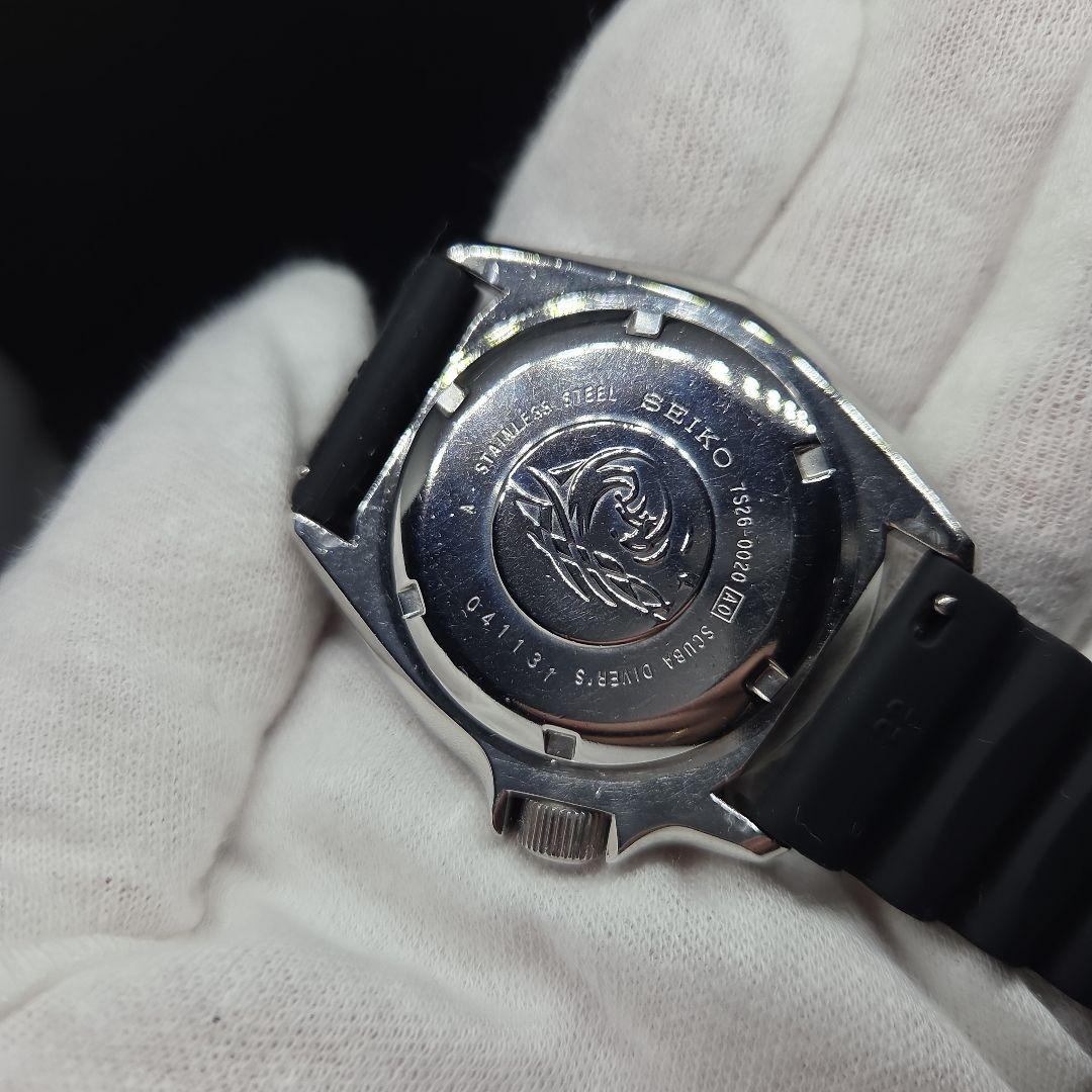 SEIKO SKX007 7S26-0020 ブラックボーイ稼働品　純正ベルト付