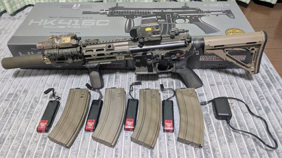 東京マルイ 次世代電動ガン HK416C エイジング塗装 シールチーム カスタム