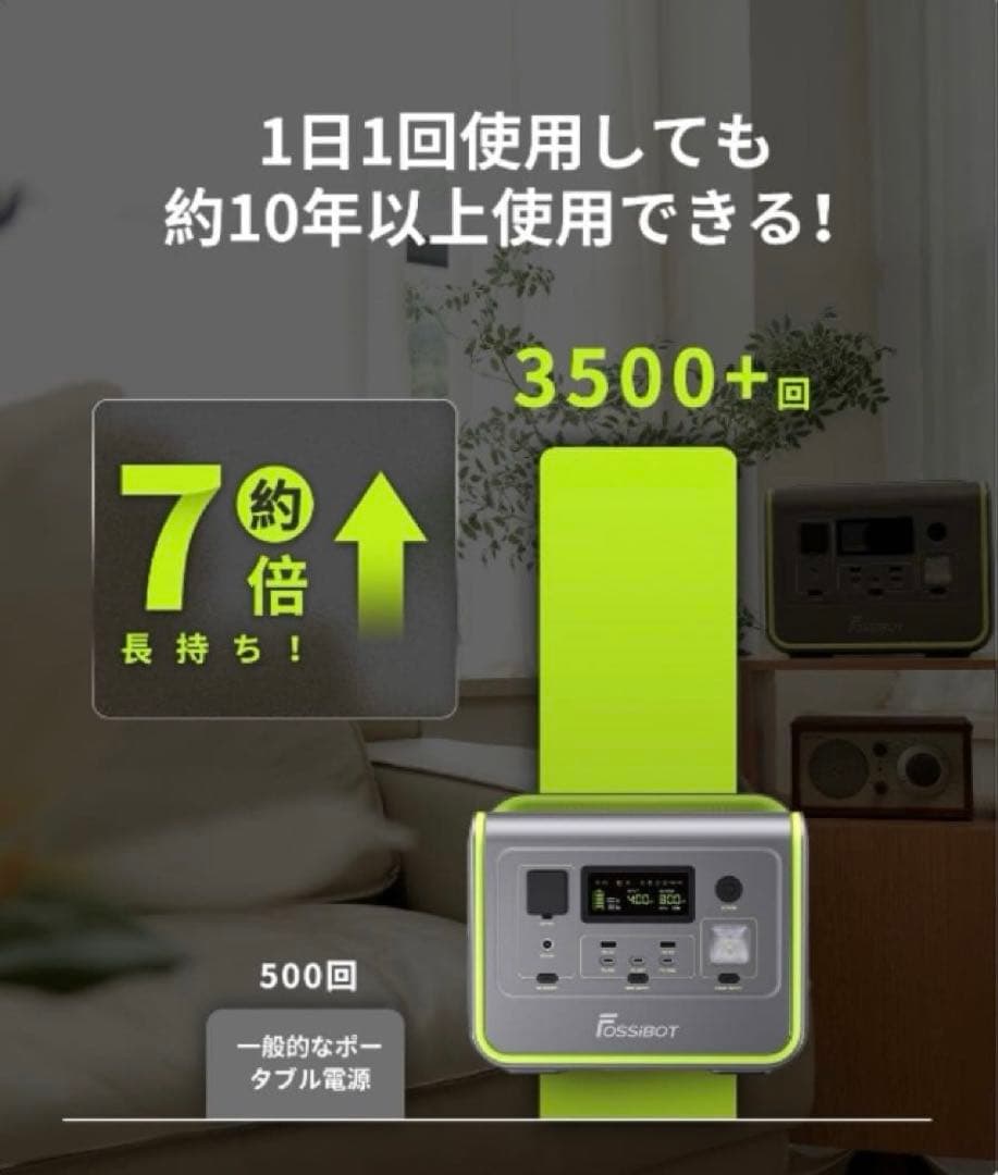 Fossibot F800 ポータブル電源