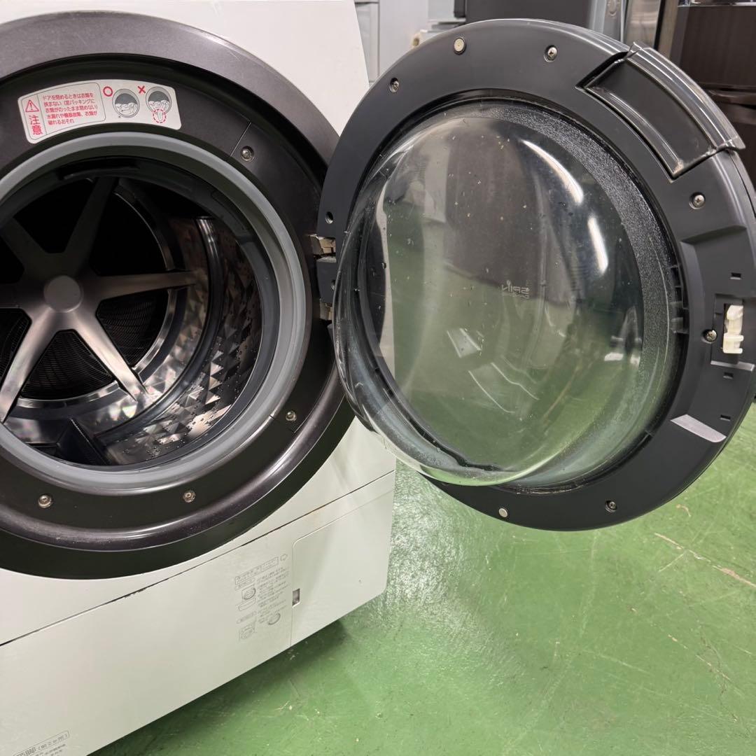 110パナソニックドラム式洗濯機　乾燥付　10/6kg 小型　一人暮らし　右開き