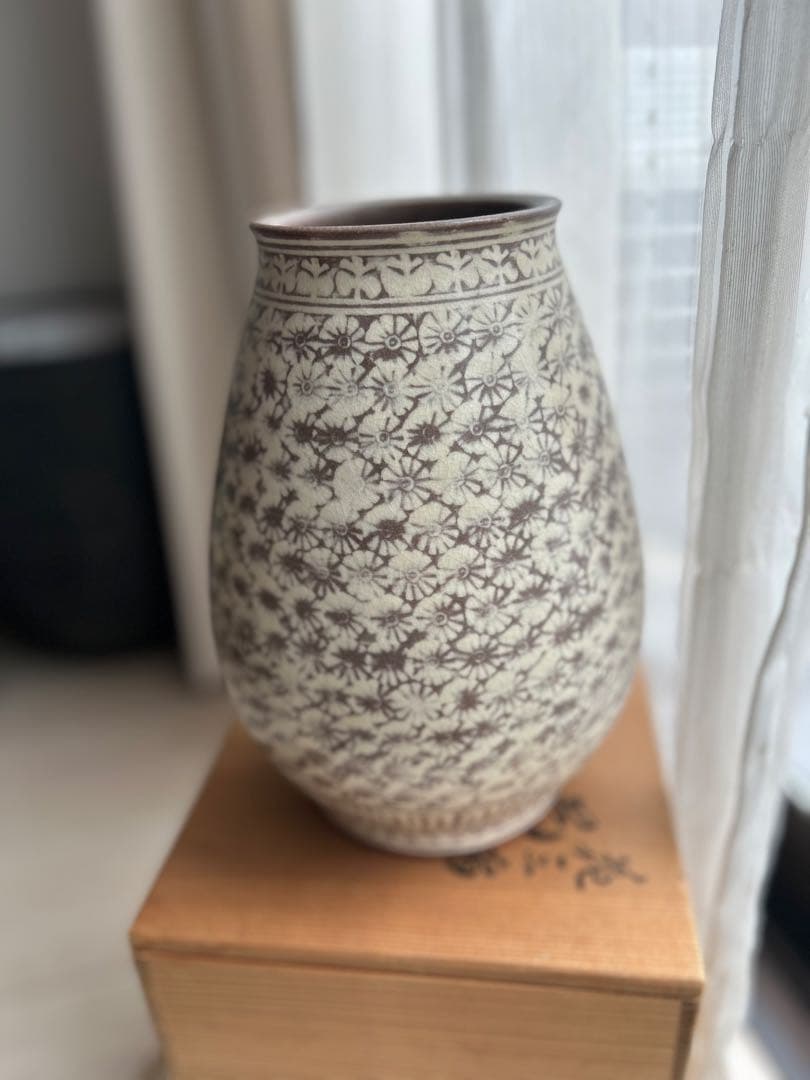 三島焼　陶器　花瓶 壺